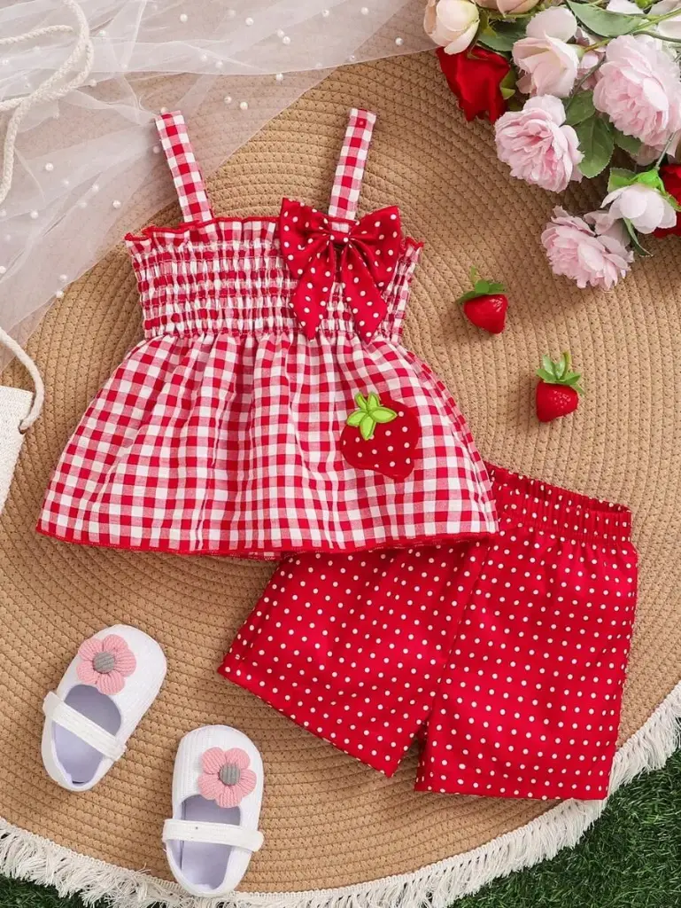 Conjunto de fresa para niña
