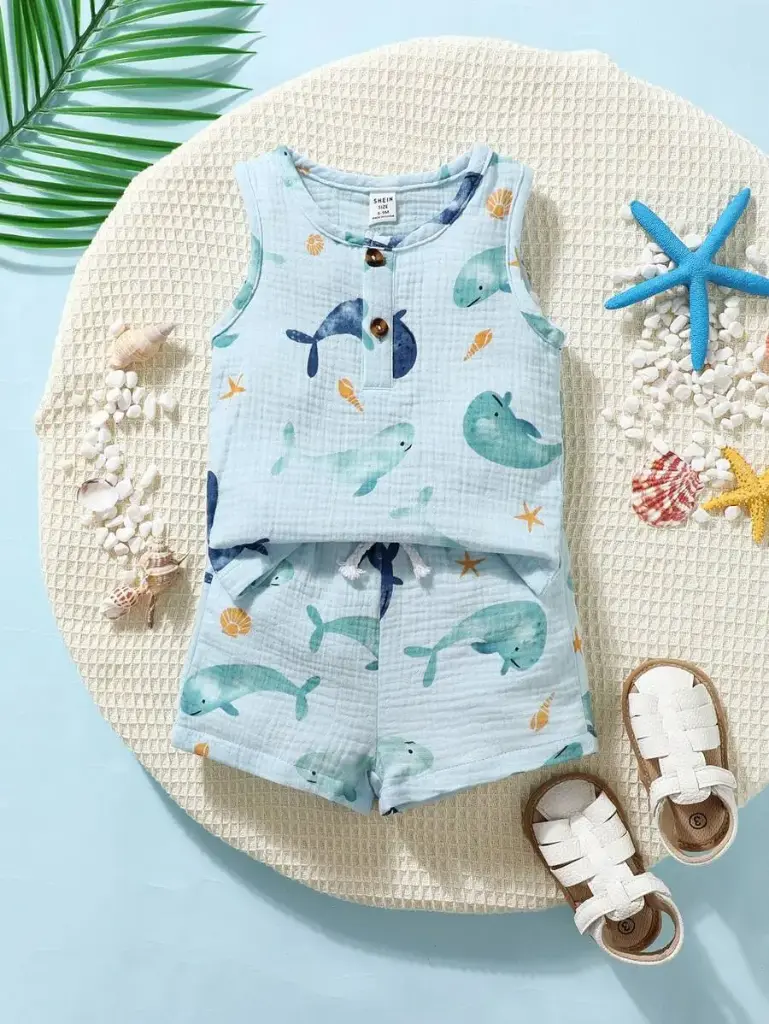 Conjunto Playero "Pequeña Ballena"