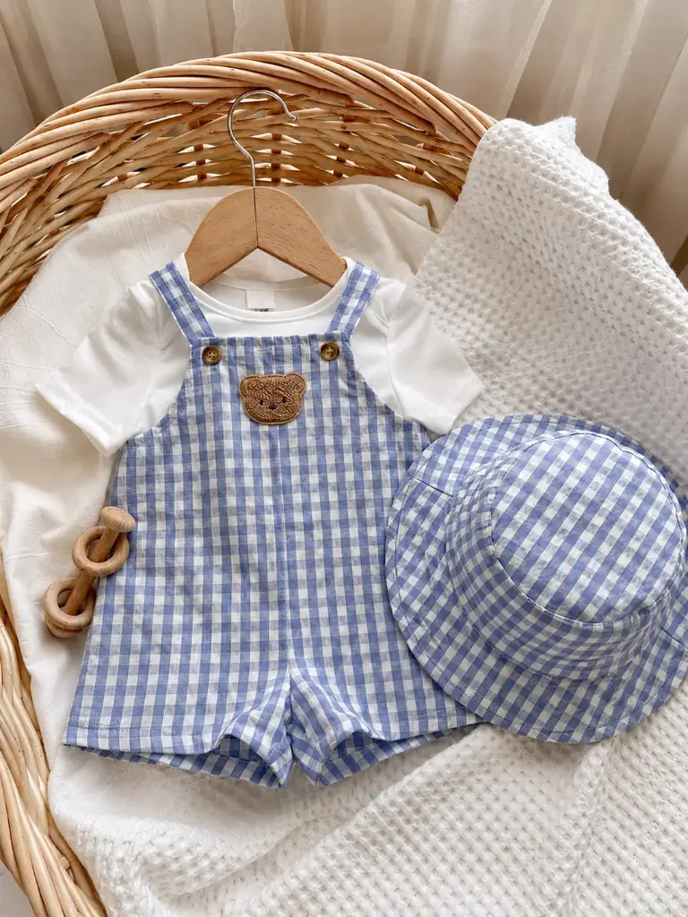 Conjunto Mameluco Osito con Sombrero