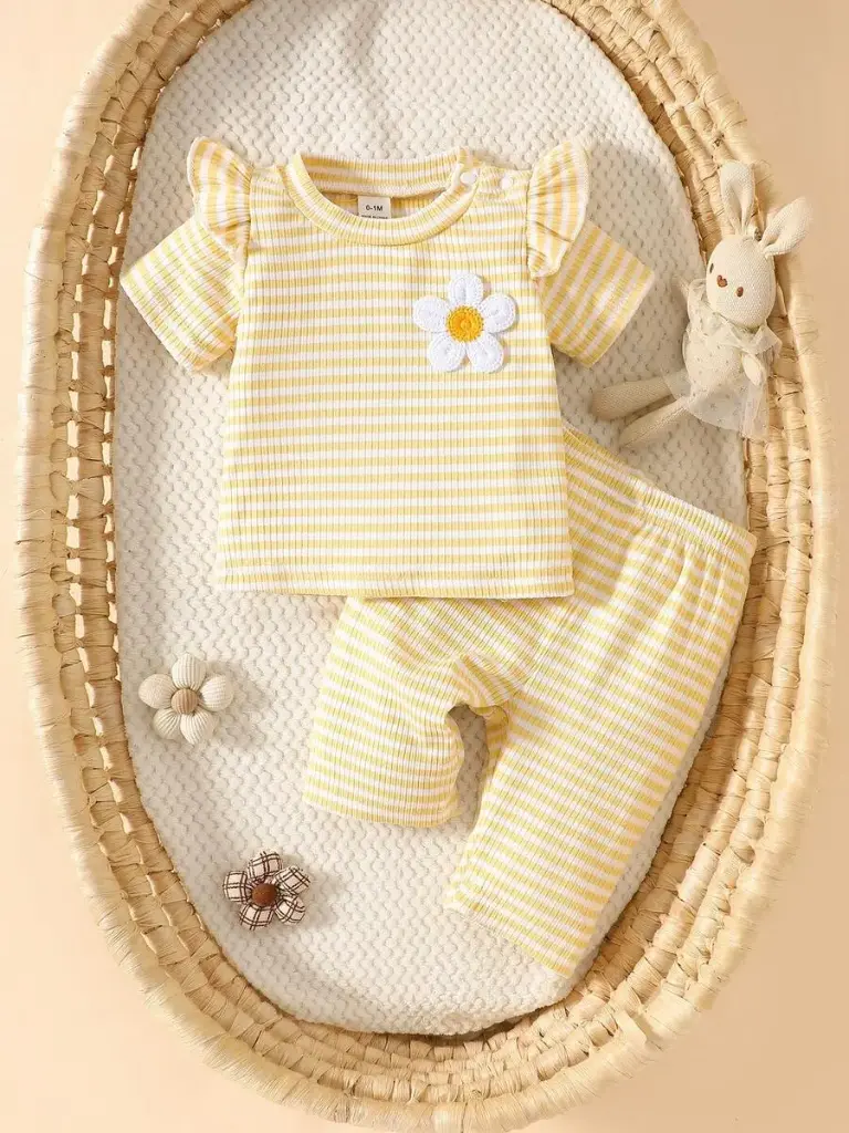 Conjunto Margaritas Amarillo