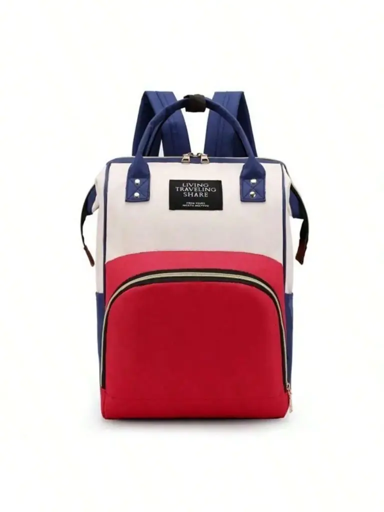 Mochila Pañalera Tricolor