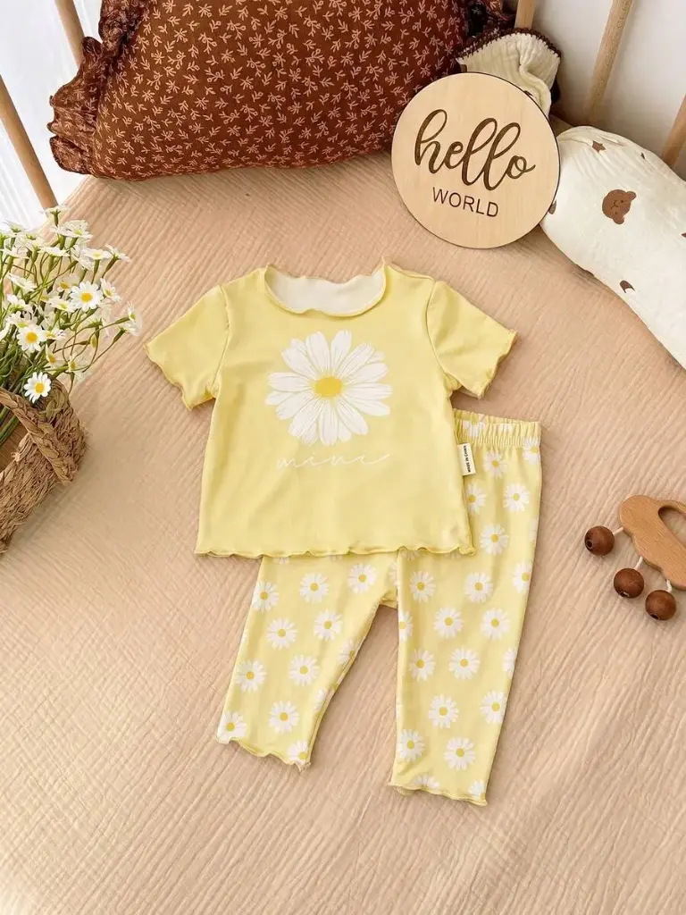 Conjunto Margaritas Amarillo