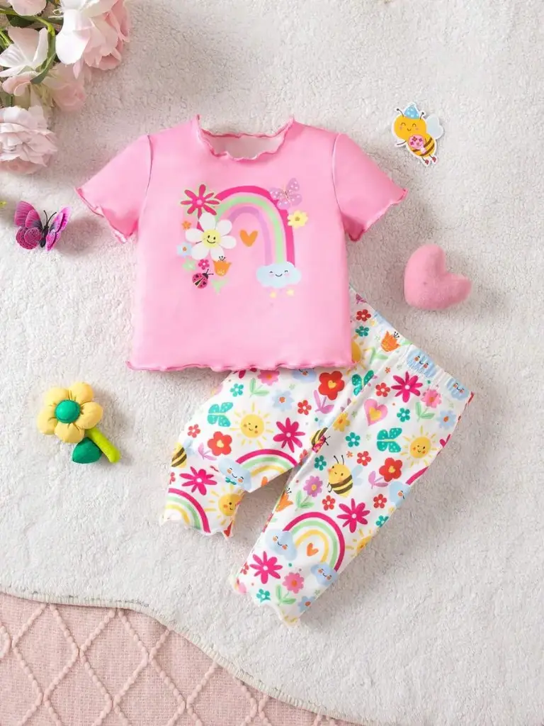 Conjunto Arcoíris Rosado
