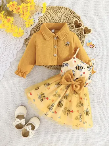 Vestido de abejita con chaqueta