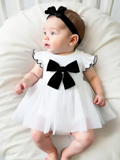 Vestido para niña blanco