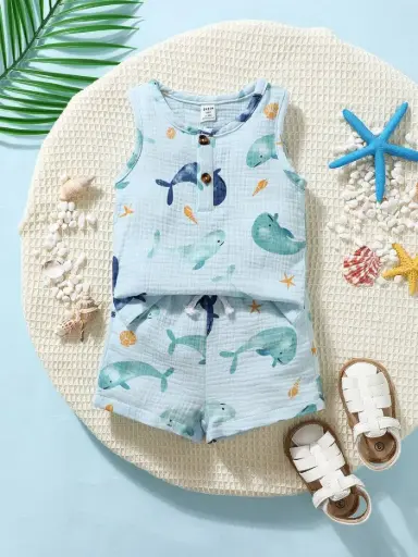 Conjunto Playero "Pequeña Ballena"
