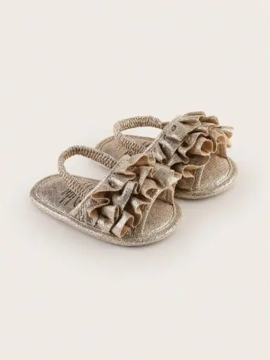 Sandalias con bordado