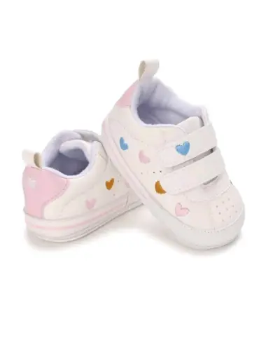 Tenis Corazones Blanco